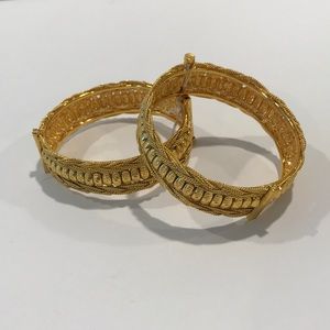 Indian gold bracelets- beautiful shine!